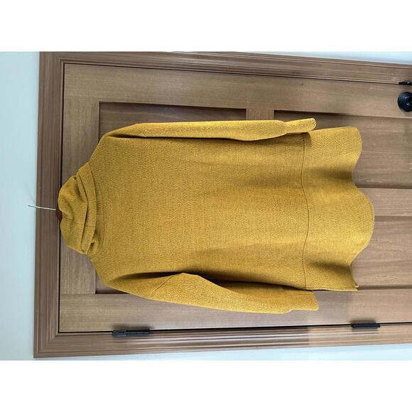 THML Cowl Neck Tunic Sweater Golden Mustard Yellow Women’s size Medium - Picture 6 of 10